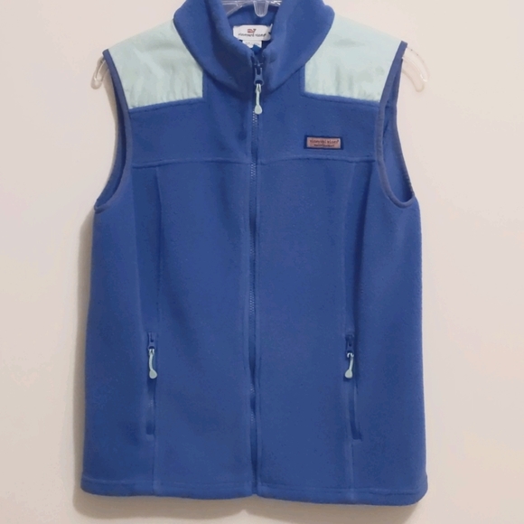 Women's S Vineyard Vines Fleece Vest - Picture 2 of 4